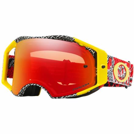 Очки для мотокросса OAKLEY Airbrake Dazzle Dyno Red Yel./ красная Prizm MX (OO7046-66)