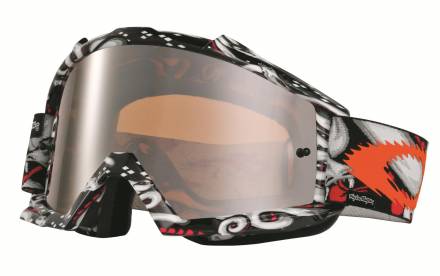 Очки для мотокросса OAKLEY Proven Medusa черные-белые / черная Iridium (57-928)