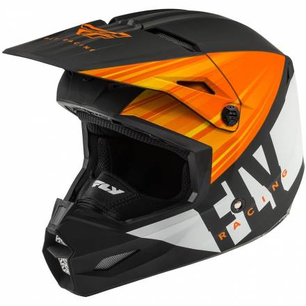 Шлем (кроссовый) FLY RACING KINETIC K220 ECE оранжевый/черный/белый матовый (2020) XXL