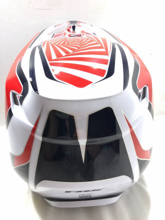 Мотошлем Fox V1 Goat Helmet (Red, M, 2023)