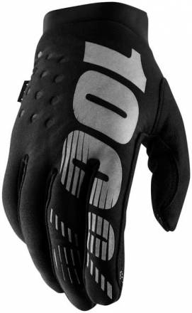 Мотоперчатки подростковые 100% Brisker Youth Glove Black/Grey  L (10016-057-06)