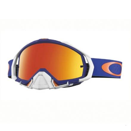 Очки для мотокросса OAKLEY Mayhem Pro Shockwave синие-белые / оранжевая Iridium (OO7051-32)