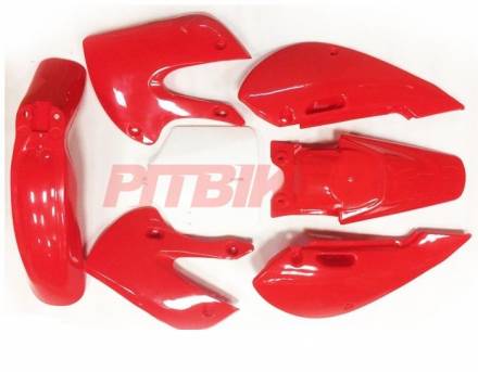 Комплект пластика klx/bbr красный