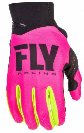 Перчатки FLY RACING PRO LITE розовые/Hi-Vis желтые (2018) 10
