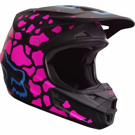 Мотошлем Fox V1 Grav Helmet Black/Pink L 59-60cm (17355-285-L)