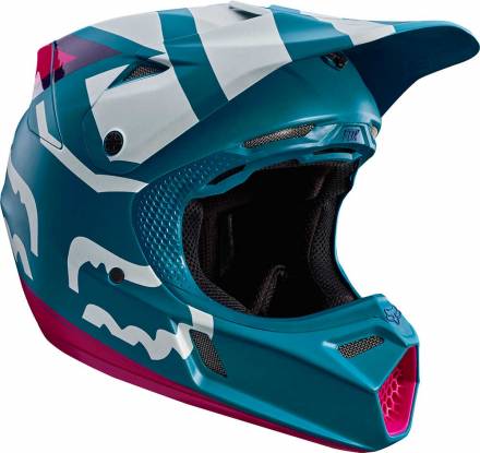 Мотошлем Fox V3 Creo Helmet Teal M 56.5-58.4cm (19095-176-M)