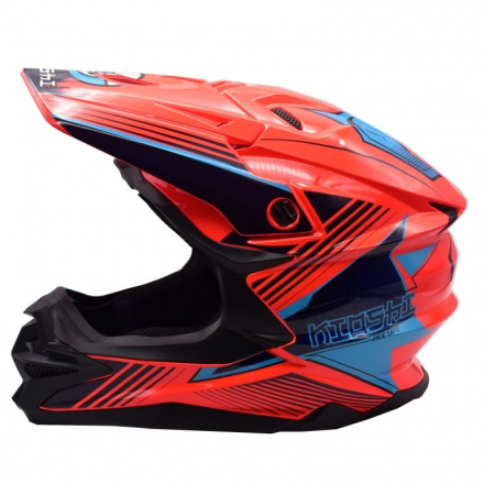 Шлем KIOSHI Holeshot 801 Кросоввый Neon Orange XL