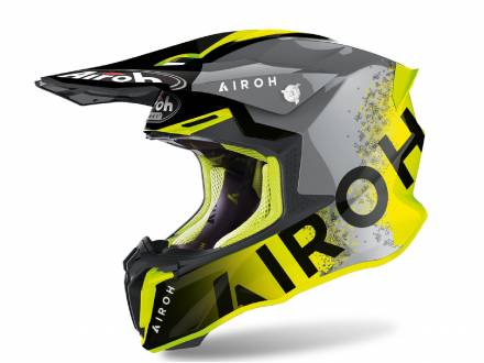 Мотошлем AIROH TWIST 2.0 BIT (YELLOW GLOSS Кросс-Эндуро термопластик XL)