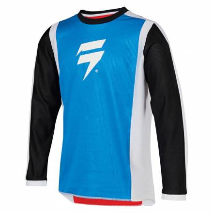 Мотоджерси подростковая Shift Whit3 Race 2 Youth Jersey White/Red/Blue S (24166-574-S)