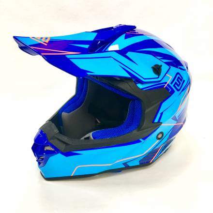 Мотошлем FS - 607 SDH (Glossy Blue Light Blue, L)