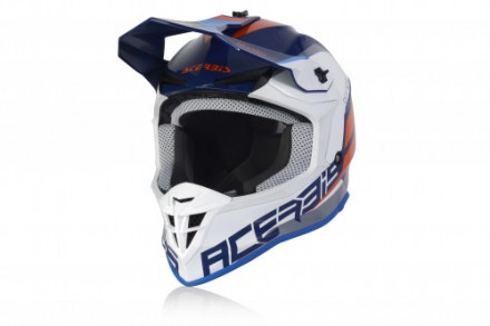 Шлем Acerbis LINEAR  White/Light-Blue ,  M