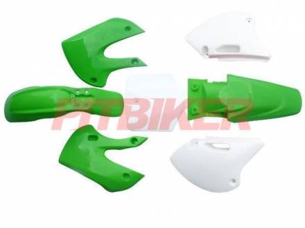 Комплект пластика klx/bbr зеленый