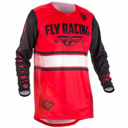 Футболка для мотокросса FLY RACING KINETIC ERA красная/черная (2018)  L