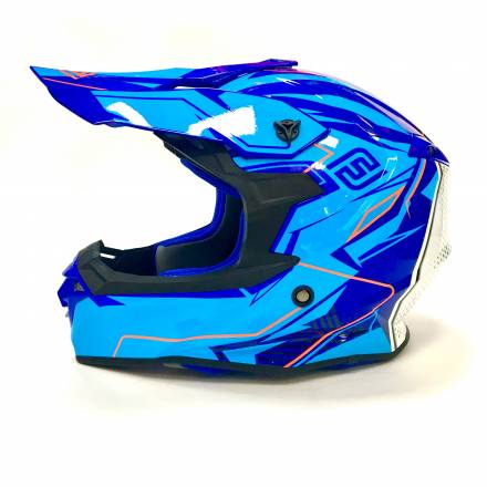 Мотошлем FS - 607 SDH (Glossy Blue Light Blue, M)