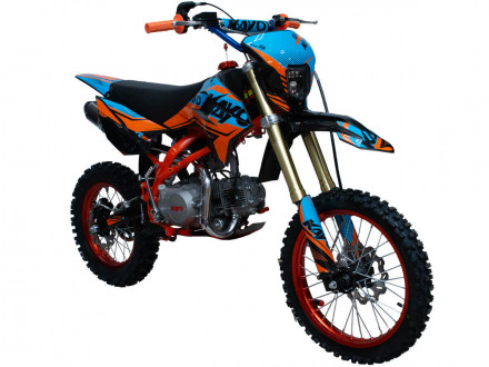 Питбайк KAYO EVOLUTION K125EM 17/14 KRZ (механ. сцепл., эл. стартер 2024 г.)