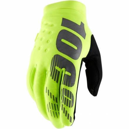 Мотоперчатки подростковые 100% Brisker Youth Glove Fluo Yellow M (10016-004-05)