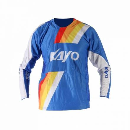 Футболка для мотокросса KAYO синяя/белая   M