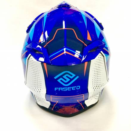 Мотошлем FS - 607 SDH (Glossy Blue Light Blue, XL)