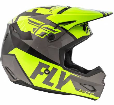 Шлем (кроссовый) FLY RACING ELITE GUILD Hi-Vis желтый/серый/черный  (2018) L