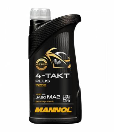 MANNOL 4-TAKT PLUS 10W40 1 л. Полусинтетическое моторное масло для мотоциклов 10W-40