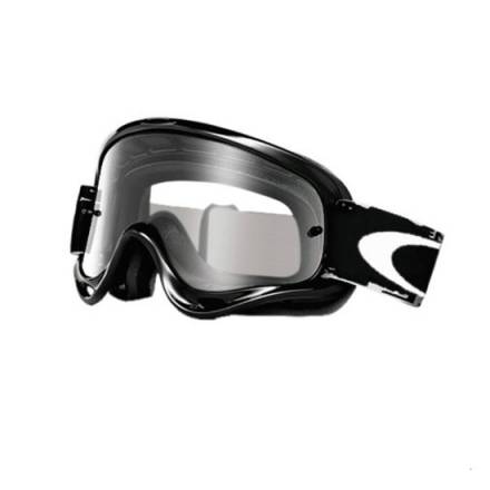Очки для мотокросса детские OAKLEY O-Frame XS Solid черные глянцевые / прозрачная (01-651)