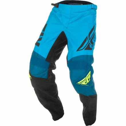 Брюки для мотокросса FLY RACING F-16 синие/черные/Hi-Vis желтые (2019) 30