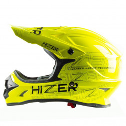 Шлем мото кроссовый HIZER J6805 #1 (XL) black/yellow