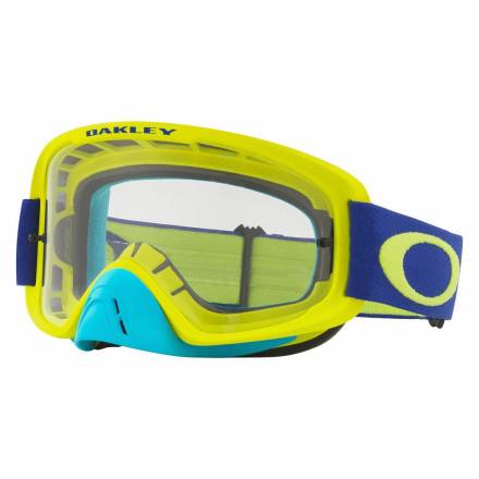 Очки для мотокросса OAKLEY O-Frame 2.0 Flo синие-желтые / темно-серая (OO7068-46)