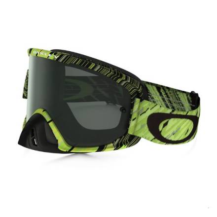 Очки для мотокросса OAKLEY O-Frame 2.0  Rain of Terror зеленые-желтые / темно-серая  (OO7068-13)