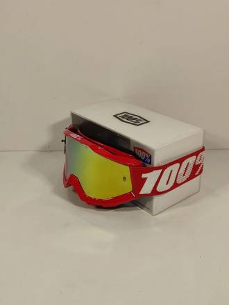 Очки кроссовые 100% STRATA MX White-Red