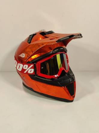 Очки кроссовые 100% STRATA MX White-Red