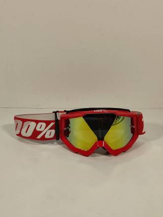 Очки кроссовые 100% STRATA MX White-Red