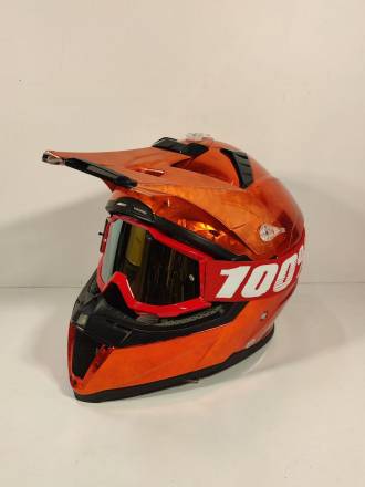 Очки кроссовые 100% STRATA MX White-Red