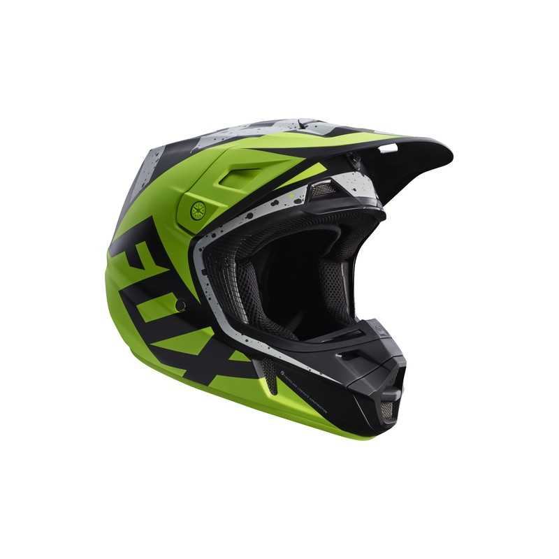 Fox V2 Nirv Helmet Grey Yellow S 55 56cm 17372 086 S