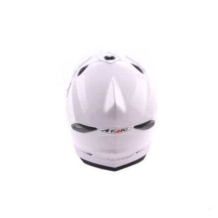 Шлем (кроссовый) Ataki MX801 Solid белый глянцевый  L