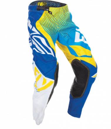 Брюки для мотокросса FLY RACING EVOLUTION 2.0 синие/желтые (2018) 32