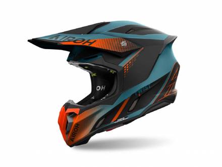 Мотошлем AIROH TWIST 3 SHARD (ORANGE MATT Кросс-Эндуро термопластик L)