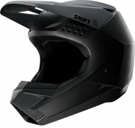 Мотошлем Shift White Helmet Matte Black S (19334-255-S)