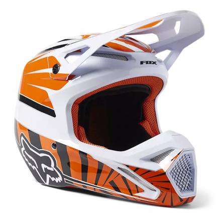 Мотошлем подростковый Fox V1 Leed Youth Helmet (Flow Orange, YS, 2023 (29729-824-YS))