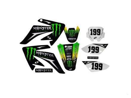Наклейки на пластик (комплект) KAYO CRF &quot;MONSTER&quot;