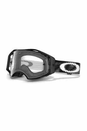 Очки для мотокросса OAKLEY Airbrake Podium Check черные матовые / прозрачная  (57-987)