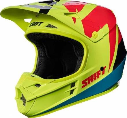 Мотошлем Shift Racing White Tarmac 2017, желтый L