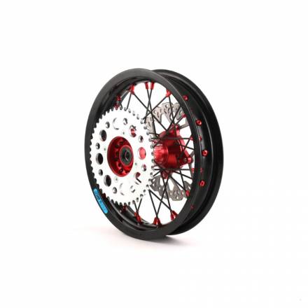 Диск 12&quot;х1,85 в сборе, аллюминевый, красная ступица YCF