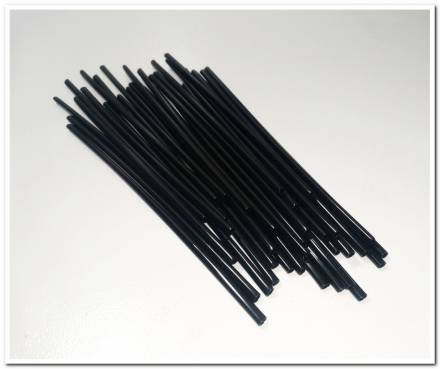 Трубки декоративные на спицы 238мм черные