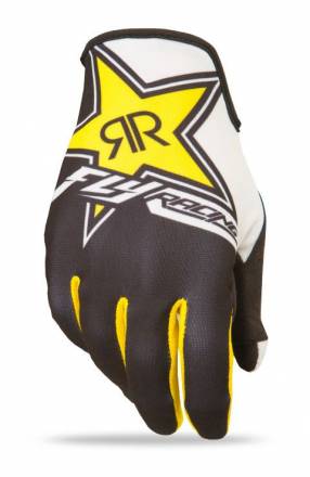 Перчатки FLY RACING LITE ROCKSTAR желтые/черные (2019)  9