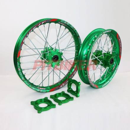 Диски в сборе кросс 14-17 ride it фрез ступ зеленые