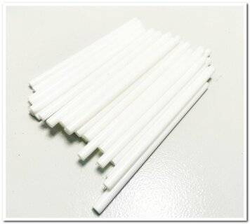 Трубки декоративные на спицы 135мм белые