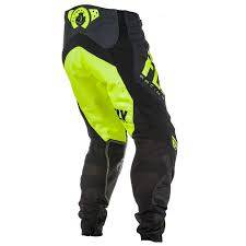 Брюки для мотокросса FLY RACING LITE HYDROGENE черные/Hi-Vis желтые (2019) 34