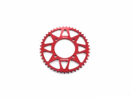 Звезда ведомая аллюминиевая питбайк 428-45T красная  SM-PARTS
