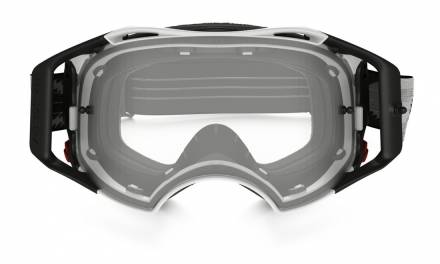 Очки для мотокросса OAKLEY Airbrake (Roll-Off) Solid черные матовые / прозрачная  (57-989)